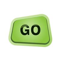 Button Go vector design with green colors