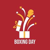 Boxing day graphic design vector image