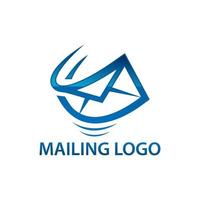 Express air mail logo. Simple illustration of express air mail logo for web vector