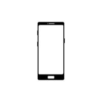 vector de icono de teléfono móvil en diseño de estilo plano moderno