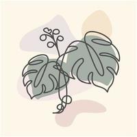 FLOWER AESTHETIC LINEART vector