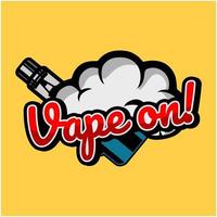 logotipo de vape nuevo vector