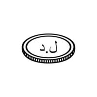 Libya Currency Icon Symbol, Libyan Dinar, LYD. Vector Illustration