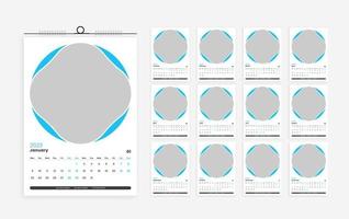 2023 calendar design template vector