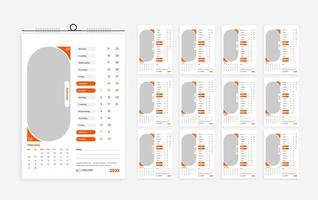 2023 calendar design template vector