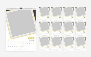 2023 calendar design template vector