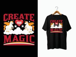 Unicorn T-Shirt Design vector