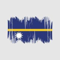 Nauru Flag Vector Brush. National Flag Brush Vector