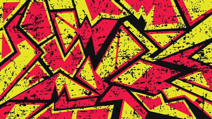 Red and yellow abstract grunge background