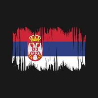 Serbia Flag Vector Brush. National Flag Brush Vector