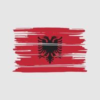 Albania Flag Brush Vector. National Flag Design vector