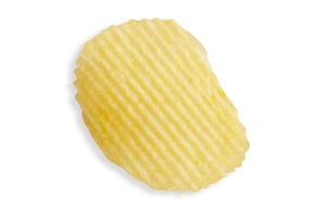 potato chip isolated on white background with clipping path photo