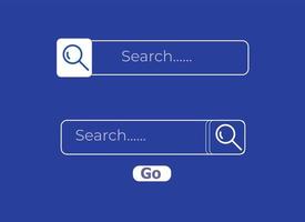 Search Bar Template Set for User Interface, Web, App, Software. Ready Search Form Collection - Vector Illustration