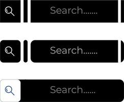 Search Bar Templates design or search icon design vector