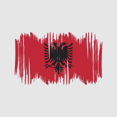 Kosovo flag brush grunge background Royalty Free Vector