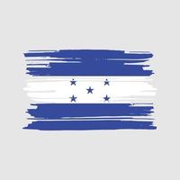 vector de pincel de bandera de honduras. diseño de la bandera nacional
