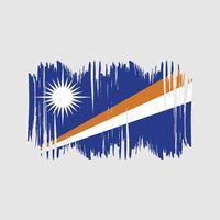 Marshall Islands Flag Vector Brush. National Flag Brush Vector