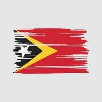 East Timor  Flag Brush Vector. National Flag Design vector