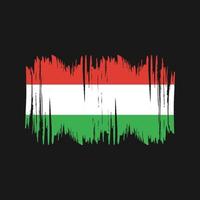 Hungary Flag Vector Brush. National Flag Brush Vector