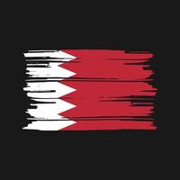 vector de pincel de bandera de bahrein. diseño de la bandera nacional
