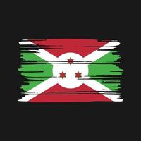 Burundi Flag Brush Vector. National Flag Design vector