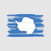 vector de pincel de bandera de la Antártida. diseño de la bandera nacional