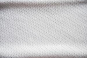 White sports jersey fabric texture background photo