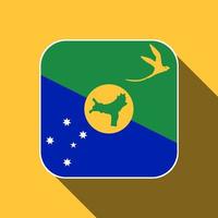 bandera de la isla de navidad, colores oficiales. ilustración vectorial vector