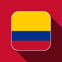 bandera de colombia, colores oficiales. ilustración vectorial vector