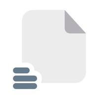 List Files Icon with Flat Style vector