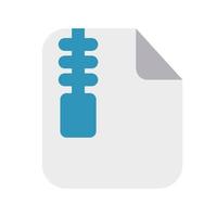 ZIP Files Icon with Flat Style vector