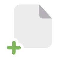 Add Files Icon with Flat Style vector