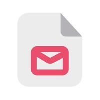 Message Files Icon with Flat Style vector