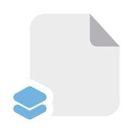 Database Files Icon with Flat Style vector