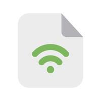Network Files Icon with Flat Style vector
