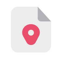 Files Location Icon with Flat Style vector