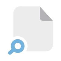 Searching Files Icon with Flat Style vector