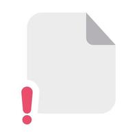 Notice Files Icon with Flat Style vector