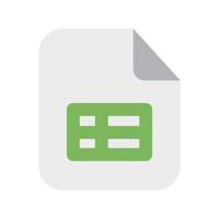Spreadsheet Files Icon vector