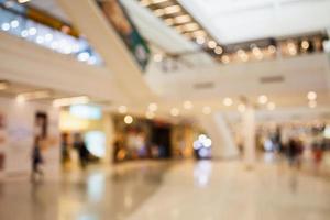 shopping mall interior blur for background photo