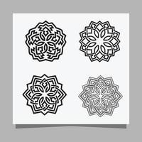 vector illustration of minimalist ornaments, Arabic ornaments drawn on paper are perfect for banner and poster decoration