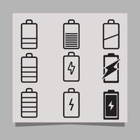 The battery icon vector illustration on paper is perfect for technology-themed banners and posters