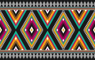 Geometric seamless pattern in tribal. Carpet ethnic pattern art. Fabric Mexican style. vector