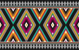 Geometric seamless pattern in tribal. Carpet ethnic pattern art. Fabric Mexican style. vector