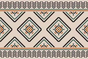Carpet ethnic pattern art. Ikat ethnic seamless pattern in tribal. vector
