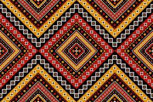 Geometric ethnic seamless pattern traditional. Fabric American and mexican style. vector