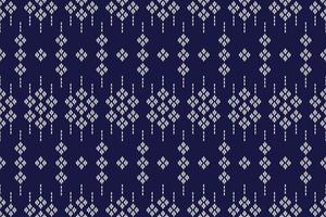 Abstract ethnic ikat background. Geometric seamless pattern in tribal. Fabric Indian style. vector