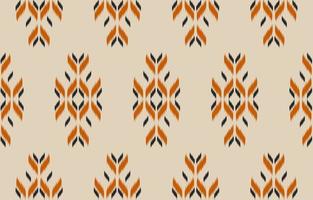 Ethnic Ikat seamless pattern in tribal. Fabric Indian style. vector