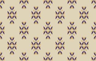 Ethnic Ikat seamless pattern in tribal. Fabric Indian style. vector