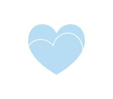 Heart icon and happy symbol simple shape concept flat vector illustration.